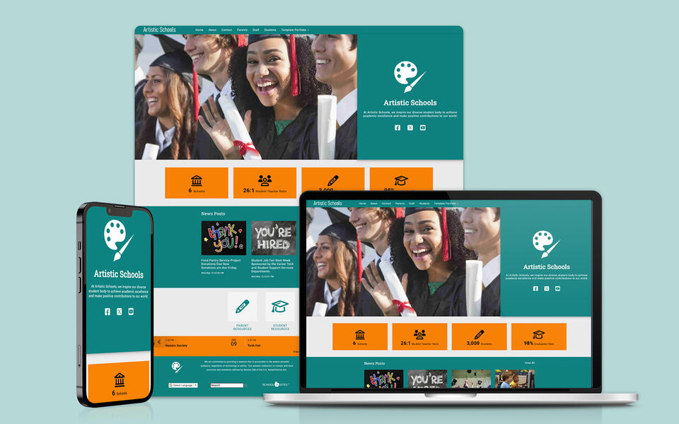 Template that I created for the SCHOOLinSITES template library.