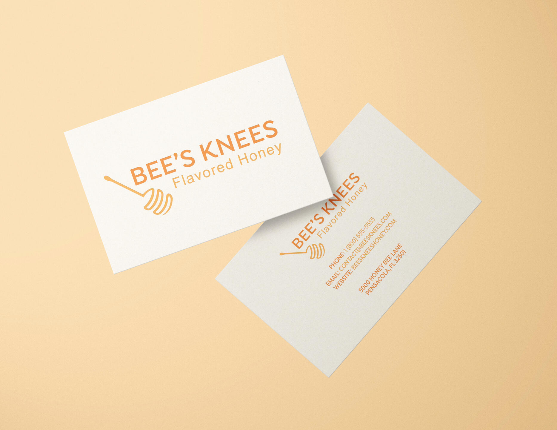 Bee&#39;s Knees Business Card Mockup