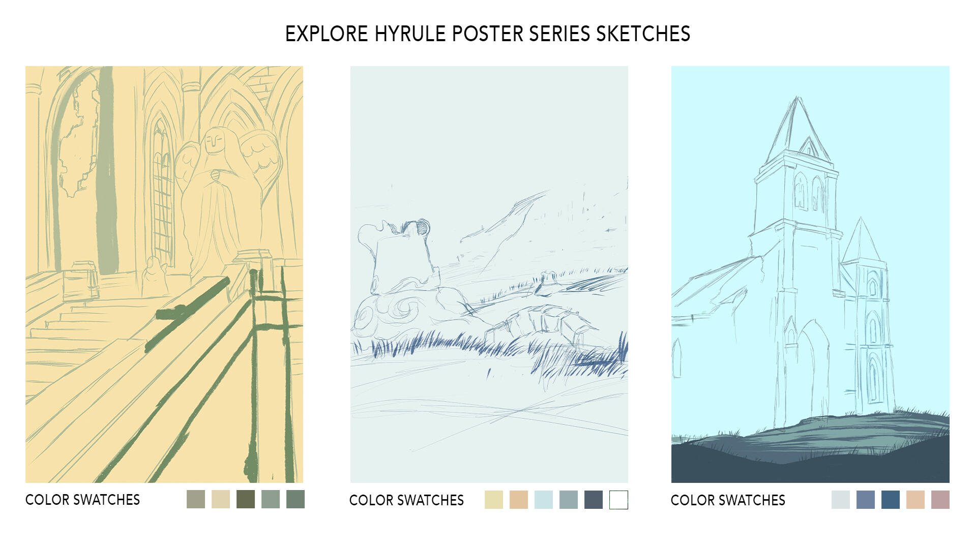 Rough Sketches of the Posters.