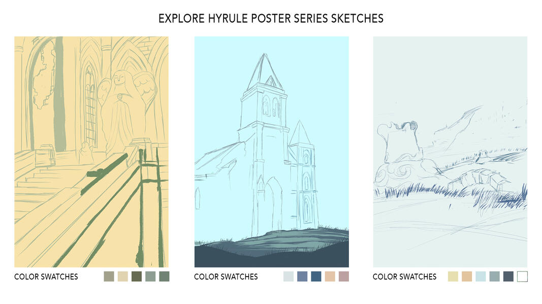 Rough Sketches of the Posters.