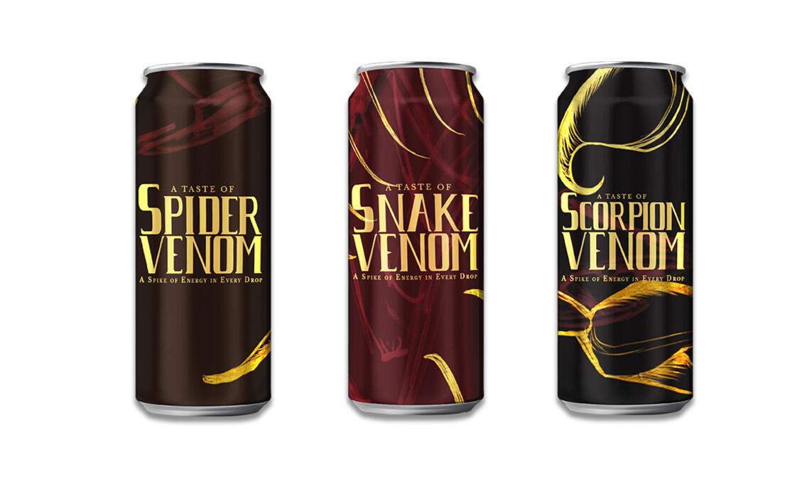 Venom Energy Drink Mockups